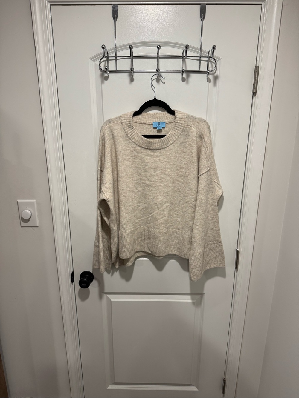 CeCe Cream Crewneck Sweater in Soft Knit